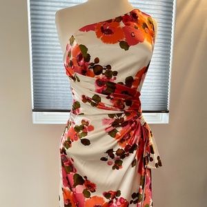 One shoulder cocktail dress